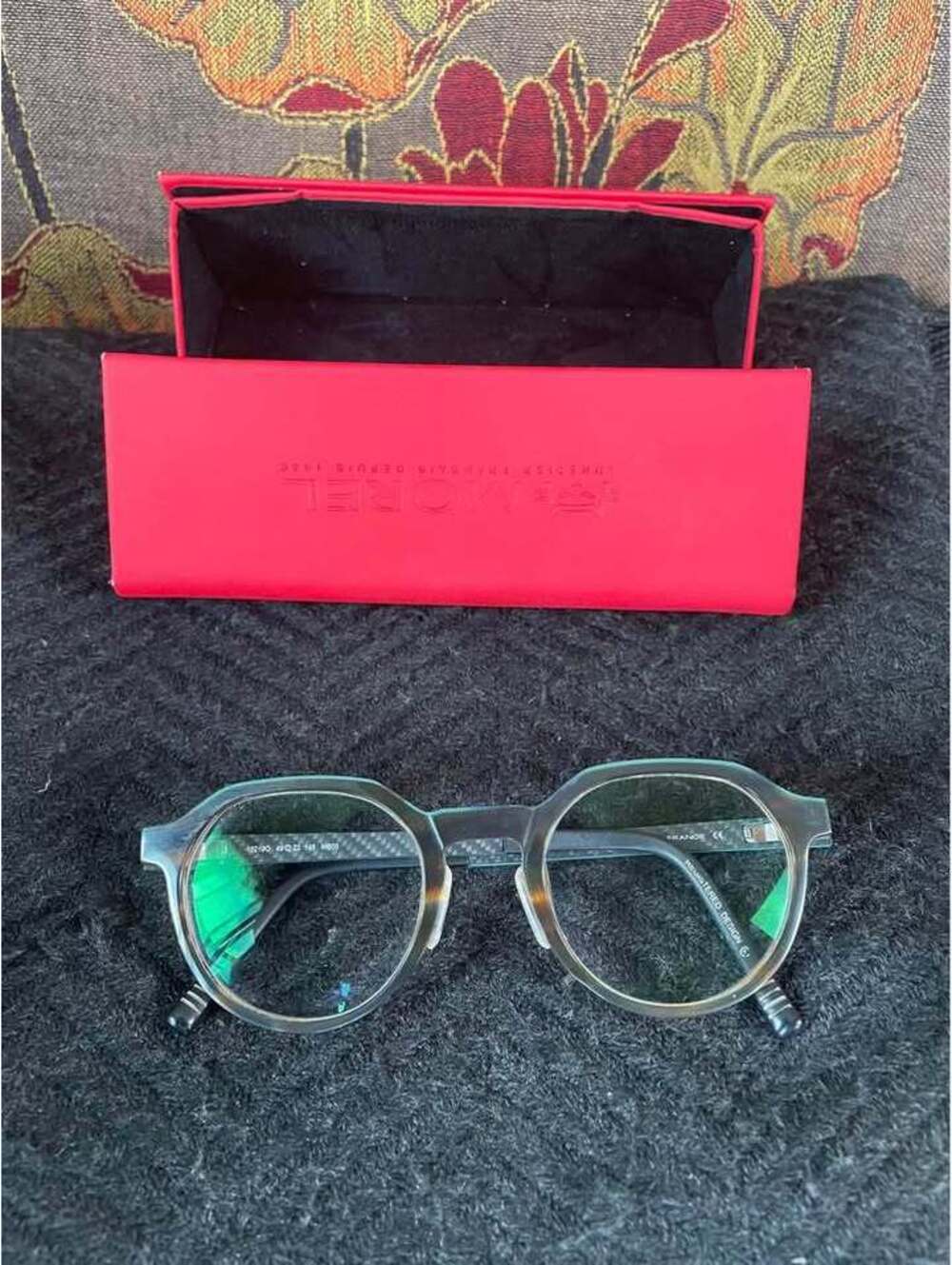 Morel France Carbon Fiber Eyeglasses Frames + Case